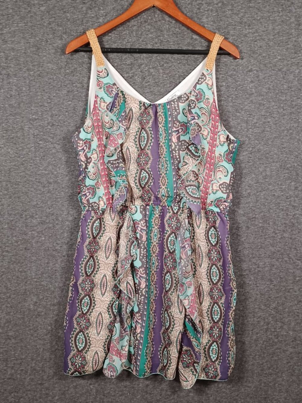 Pinky Women's Size XL Boho Multi-Color Dress